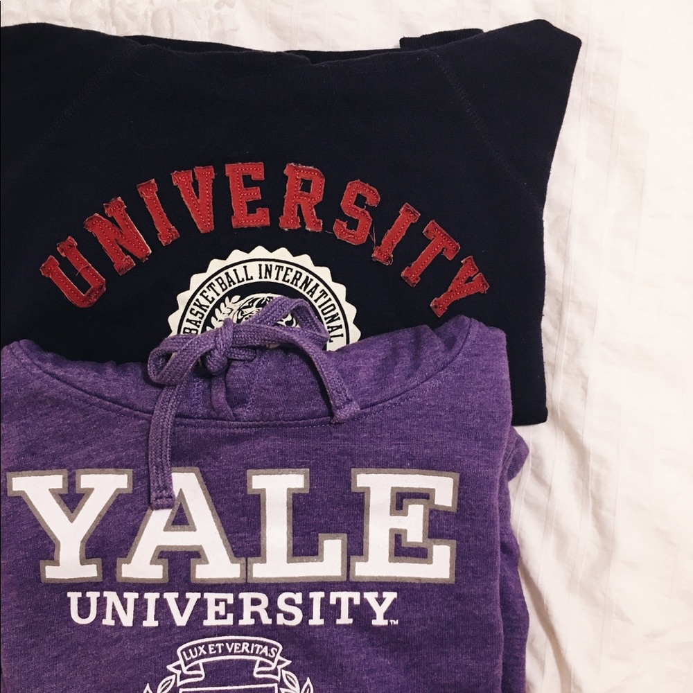 Heather purple Yale hoodie